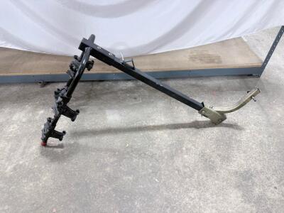 2-Bike Hitch-Mounted Rack, Black Steel, 2" Receiver, With Straps, Holds 2 Bikes
