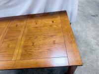 Mission Style Oak Dining Table with 6 Chairs, Bow Tie Inlays, 72" x 42" Rectangular Set - 3