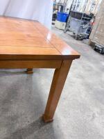 Mission Style Oak Dining Table with 6 Chairs, Bow Tie Inlays, 72" x 42" Rectangular Set - 7