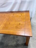 Mission Style Oak Dining Table with 6 Chairs, Bow Tie Inlays, 72" x 42" Rectangular Set - 8