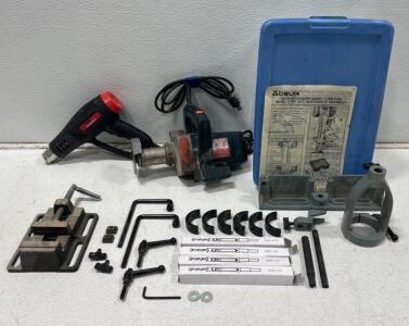 Crain Toe-Kick Saw, Drill Master Heat Gun.