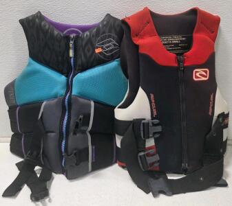 Rip Curl & TenTenic Adult Neoprene Life Jackets, InFocus Projector, Tow Rope, Ab Roller and Special Blue "Blue Steel" torch lighter featuring a dragon logo