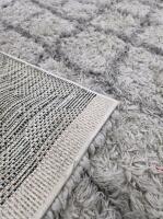 Flokati Shag Area Rug, 6&rsquo;7&rdquo; x 9&rsquo;3&rdquo;, Cloud-Light Grey, Polyester Yarn, Made in Turkey - 2