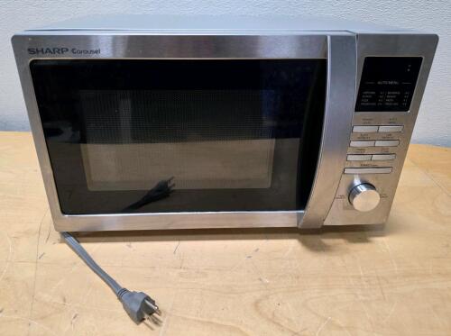 Sharp Carousel R-248BS Countertop Microwave, 900W, Stainless Steel, Serial: M1530221711