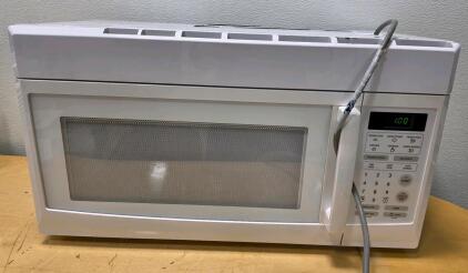Over-the-Range Microwave Oven, White, 1000W, 30"x15"x17", Touchpad Controls, with Turntable