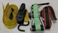 Mixed Automotive Tool Lot: Sears Engine Analyzer, Fog Lamp, Straps, Fans - 2