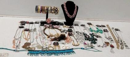 Assorted Costume Jewelry Lot with 30+ Pieces