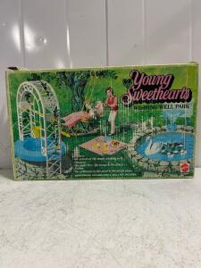 Mattel Young Sweethearts Wishing Well Park Playset No. 9538, 1975, Boxed, USA