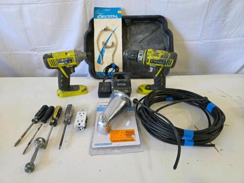Working Ryobi P234G Impact Driver, Drill/Driver, Battery Charger, Hand Tools, Electrical & Plumbing Parts