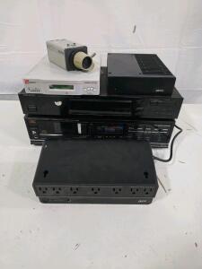 Working Kenwood KT-59, Working Fisher DAC-200, Working APC Back-UPS 600, Kentrox 651 DSU, MA/COM, Vintage CCTV - Mixed Lot