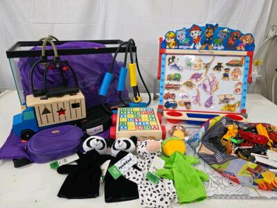 Inflatable Air Sofa with Case, Resistance Training Bands, and Paw Patrol 2-in-1 Activity Board