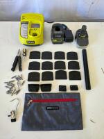 Working Ryobi ONE+ IntelliPort P117 Charger, Alltrade Multi-Tool, Wall Mounts, SwissTech Bag, Battery