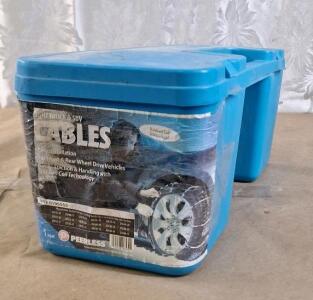 (1) Pair Of Peerless Snow Cable Chains, Part #0196555