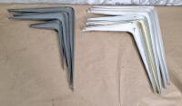 (27) 12" Reeve Slotted Shelf Brackets, (16) Assorted Wall Shelf Supports & (4) Adjustable - 3