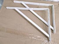 (27) 12" Reeve Slotted Shelf Brackets, (16) Assorted Wall Shelf Supports & (4) Adjustable - 4