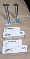 (27) 12" Reeve Slotted Shelf Brackets, (16) Assorted Wall Shelf Supports & (4) Adjustable - 5