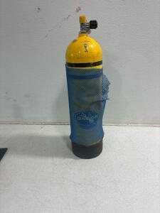 vintage yellow aluminum scuba tank,3AL3000
