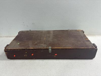 vintage wooden crate (39.5inLx20inW)