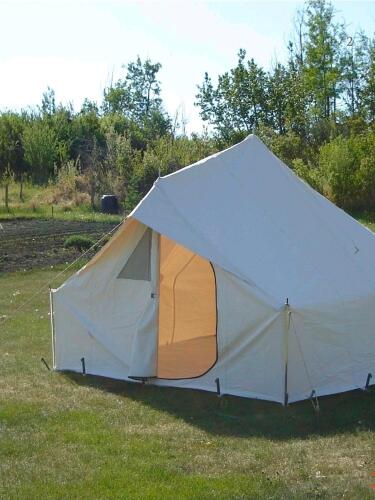 Reliable Tent & Tipi The Teton 10x10 Wall Tent, Canvas, Made in Montana, Heavy-Duty Frame