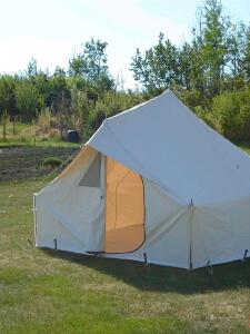 Reliable Tent & Tipi The Teton 10x10 Wall Tent, Canvas, Made in Montana, Heavy-Duty Frame