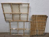 (3) Aluminum Tripod Camera Stands (3) Assorted Wooden Baby Gates (2) Wooden Wall Mount Shelves And More - 2