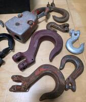 Assorted Industrial Lifting Hooks & Shackles Set with Tool Box, Forged Steel - 3