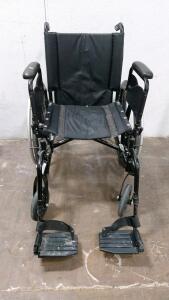 Invacare Tracer EX2 Manual Wheelchair, 18" Seat, 24" Wheels, Foldable, 250 lb Capacity