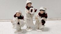 Santa Claus Figurine & Decoration Lot ~30+ Pieces Mixed Materials, "Santa Collector" Sign - 5