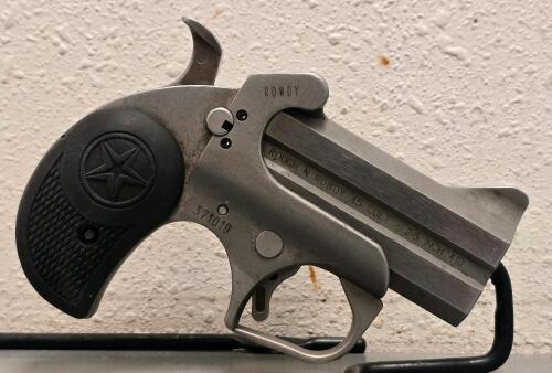 Bond Arms Rough N Rowdy Derringer, .45 Colt/.410, 2.5" Barrel, SN 371019, Stainless Steel