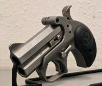 Bond Arms Rough N Rowdy Derringer, .45 Colt/.410, 2.5" Barrel, SN 371019, Stainless Steel - 5