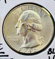 1942-D Washington Quarter, MS68, 90% Silver, Denver Mint, High Grade, Blazing White - 2