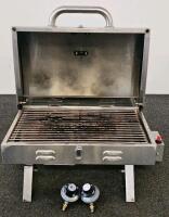 Cabela&rsquo;s Stainless Steel Portable Propane Grill With 2 Regulators, Folding Legs, Thermometer