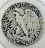1936-D Walking Liberty Half Dollar, 90% Silver, Good Condition - 3