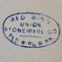 10 Gallon Red Wing Union Stoneware Crock, Large Red Wing, Circa 1915, Wire Handles, Oval Stamp - 5