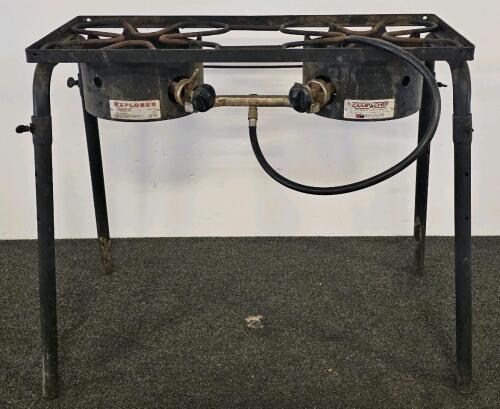 Camp Chef Explorer EX60-2 Outdoor Propane Two-Burner Stove, 60,000 BTU, 34" x 14" x 29"