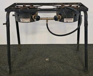Camp Chef Explorer EX60-2 Outdoor Propane Two-Burner Stove, 60,000 BTU, 34" x 14" x 29"