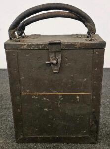 Vintage Military 4x5 Camera Plate Holder Case With 10 Slots, Olive Drab Finish
