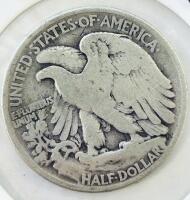 1943 Walking Liberty Half Dollar, 90% Silver, U.S. Mint, Circulated - 3