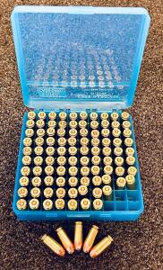 100 Rounds .40 S&W JHP, Mixed Federal & Winchester Brass, Reloaded Ammo