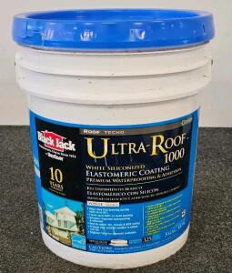 Black Jack Ultra-Roof 1000 White Siliconized Roof Coating, 5 Gallon, 325 sq.ft Coverage