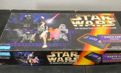 Star Wars Interactive Video Board Game 1996 Lucas Films 1995 Hasboro