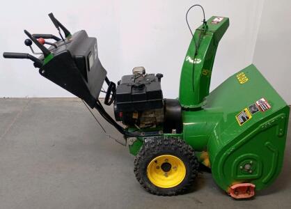 John Deere 828D 28-Inch Two-Stage Snow Blower, 8HP Tecumseh Engine, 6 Forward/2 Reverse Speeds
