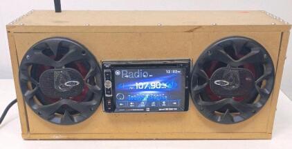 Custom Dual XDVD269BT Boombox With Boss 6.5" Speakers, Bluetooth, FM/AM, 6.2" Touchscreen
