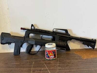 WELL 16-A M4-Style and Bullpup Airsoft Spring Rifles with Accessories