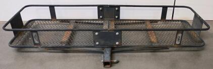 Hitch-Mounted Cargo Carrier, 500 lb Capacity, Steel Construction