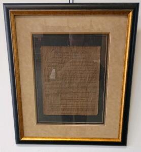 Framed Replica Of The United States Bill Of Rights By Patriot Gear Company