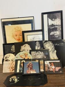 Marilyn Monroe Wall Art Collection: 12+ Framed Prints, Clocks, Plaques - Color & B/W D&eacute;cor Lot
