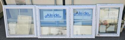 Alside Double Hung Vinyl Windows, White Finish, Double-Pane Insulated Glass