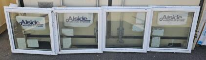 Alside Vinyl Replacement Windows, 24"x24", White Frame, PG55 Rated