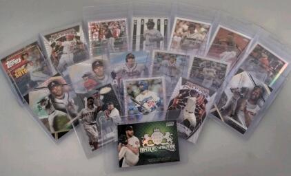 Topps Chrome, Gold Label, Panini Prizm Baseball Card Lot&mdash;Freeman, Betts, Acu&ntilde;a, Soto, Inserts x17